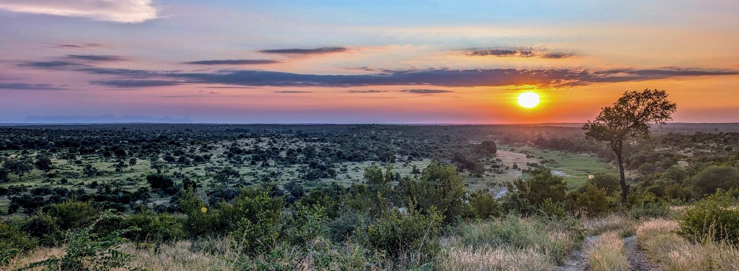 Sunset over Klaserie River at Misava Safari Camp
